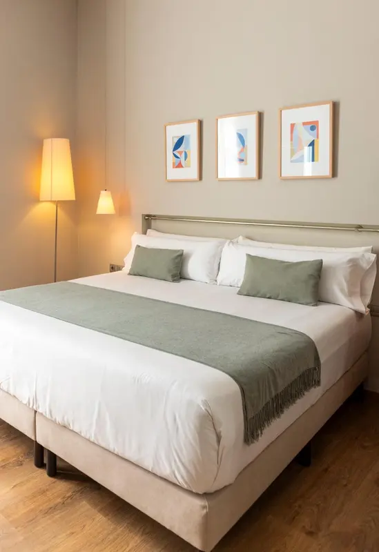 Cama del Hotel Vasanta